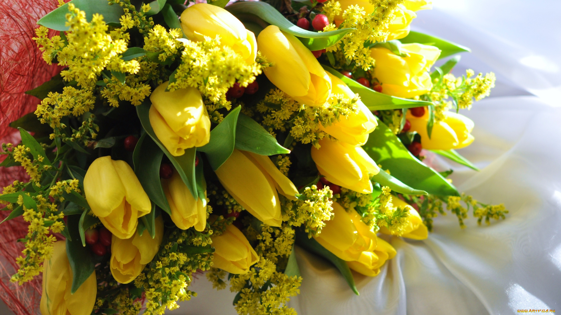 цветы, букеты, , композиции, желтый