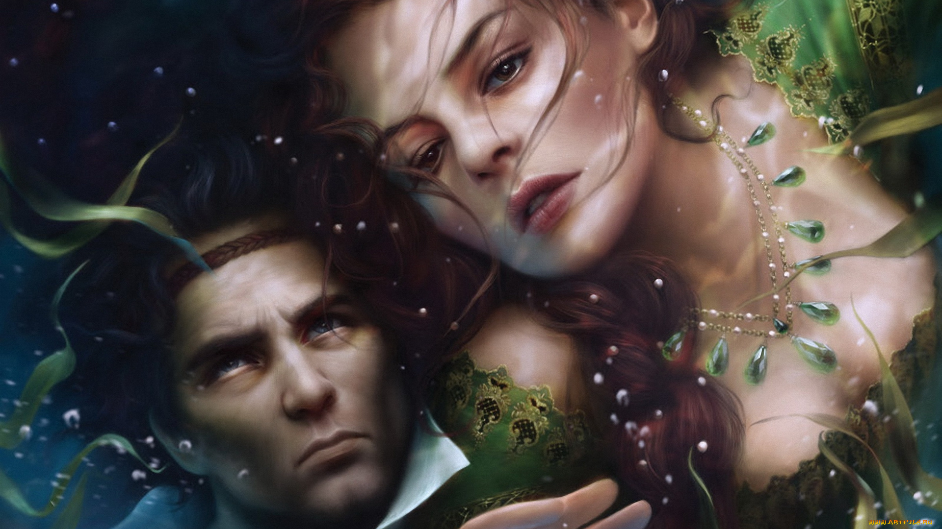 фэнтези, люди, роберт, джордан, nynaeve, al'meara, найнив, ал'мира, корона, мечей, вода, ал'лан, мандрагоран, aes, sedai, айз, седай, the, wheel, of, time, колесо, времени, robert, jordan, пузырьки, колье, мужчина, девушка