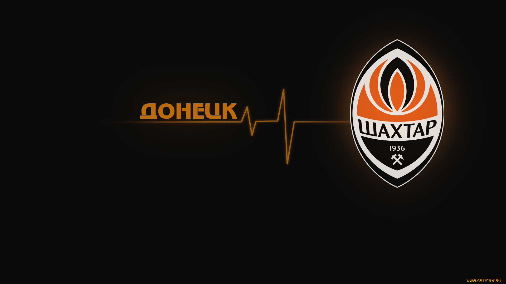 спорт, эмблемы, клубов, логотип, футбол, шахтер, донецк, пульс, Черный, фон, лого
