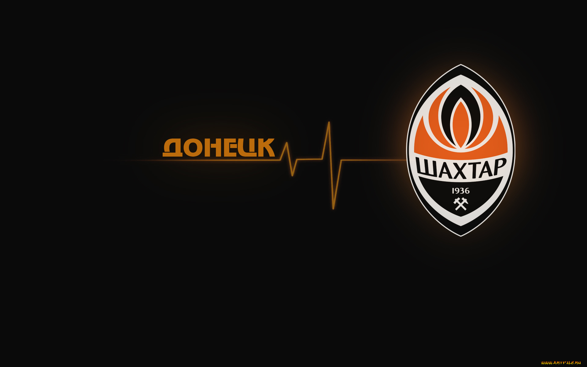 спорт, эмблемы, клубов, логотип, футбол, шахтер, донецк, пульс, Черный, фон, лого