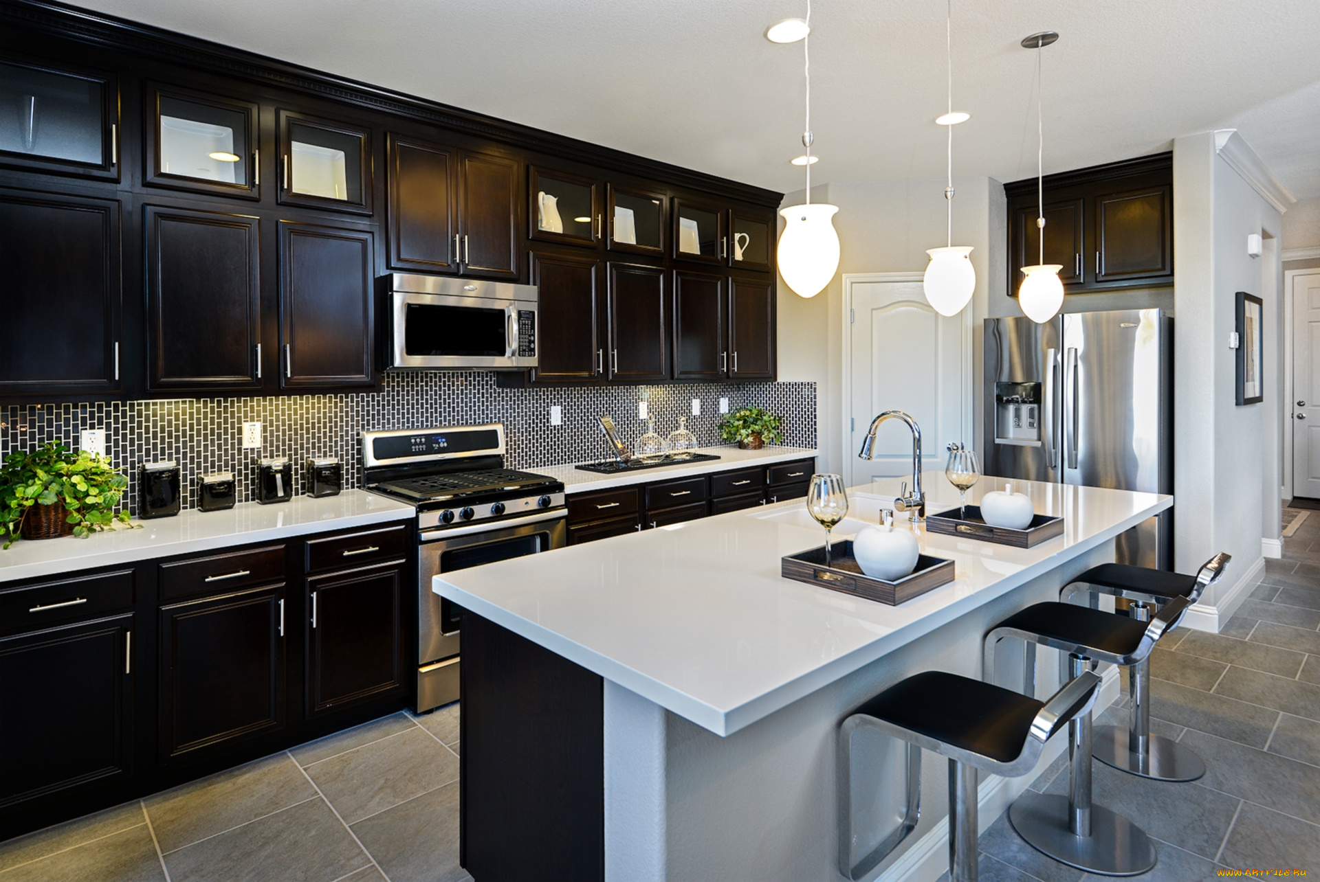 интерьер, кухня, мебель