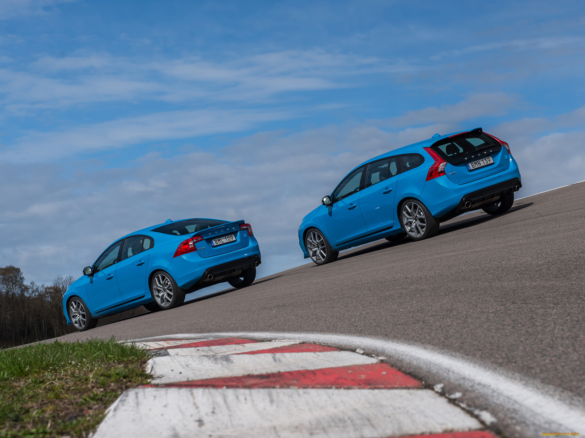 автомобили, volvo, синий