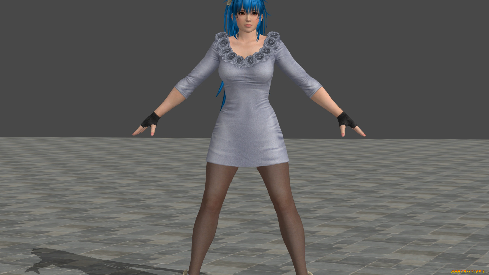 3д, графика, аниме, , anime, девушка, фон, взгляд