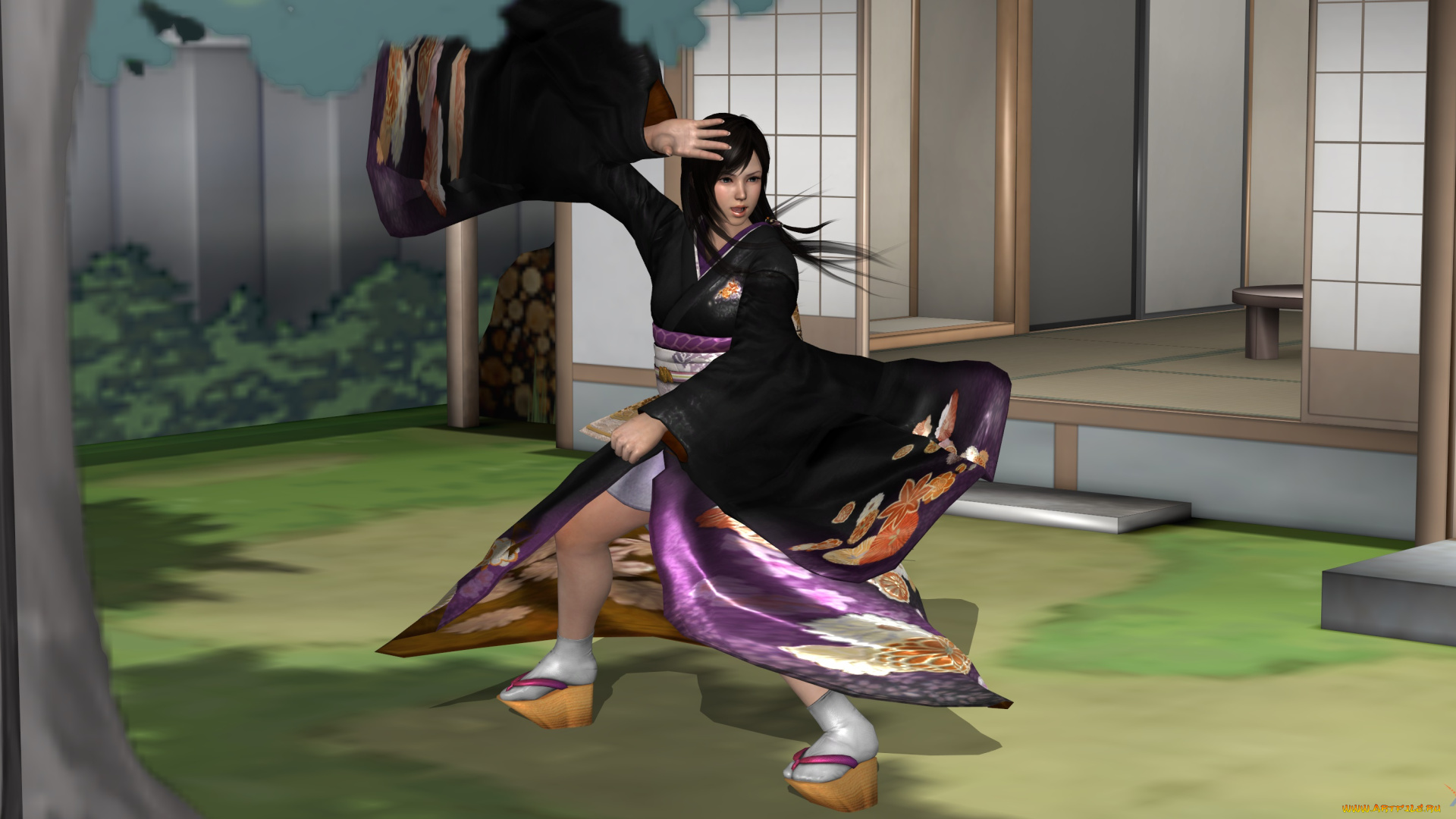 3д, графика, аниме, , anime, взгляд, фон, поза, девушка