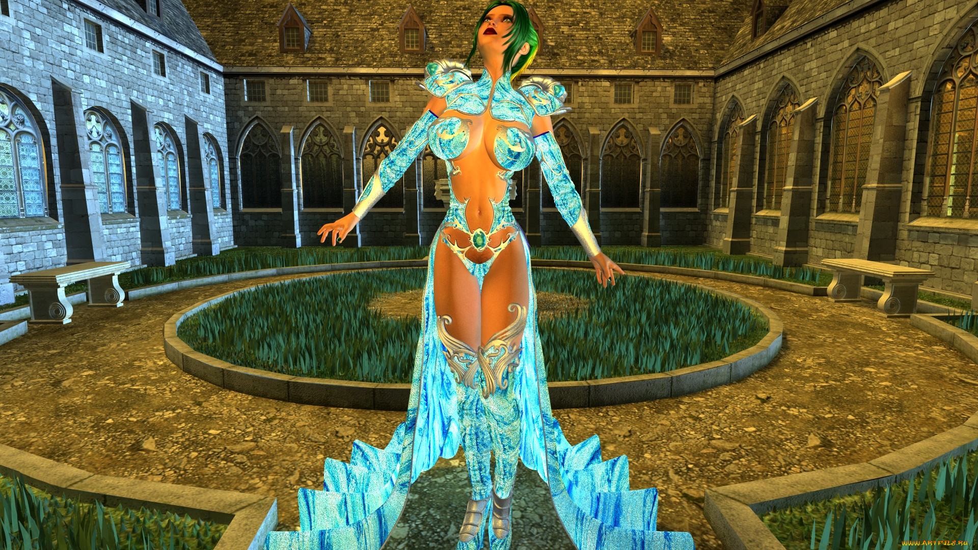 3д, графика, люди, , people, взгляд, девушка, фон