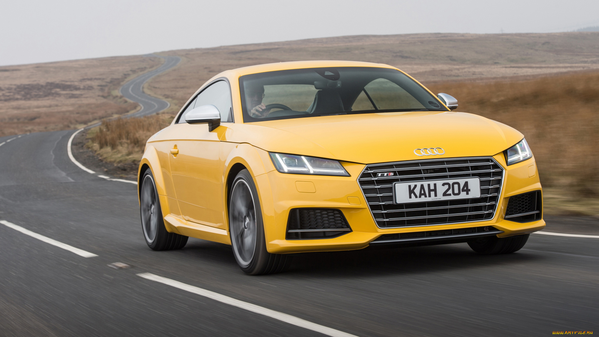 автомобили, audi, tts, желтый, 2015г, coupе, uk-spec, 8s