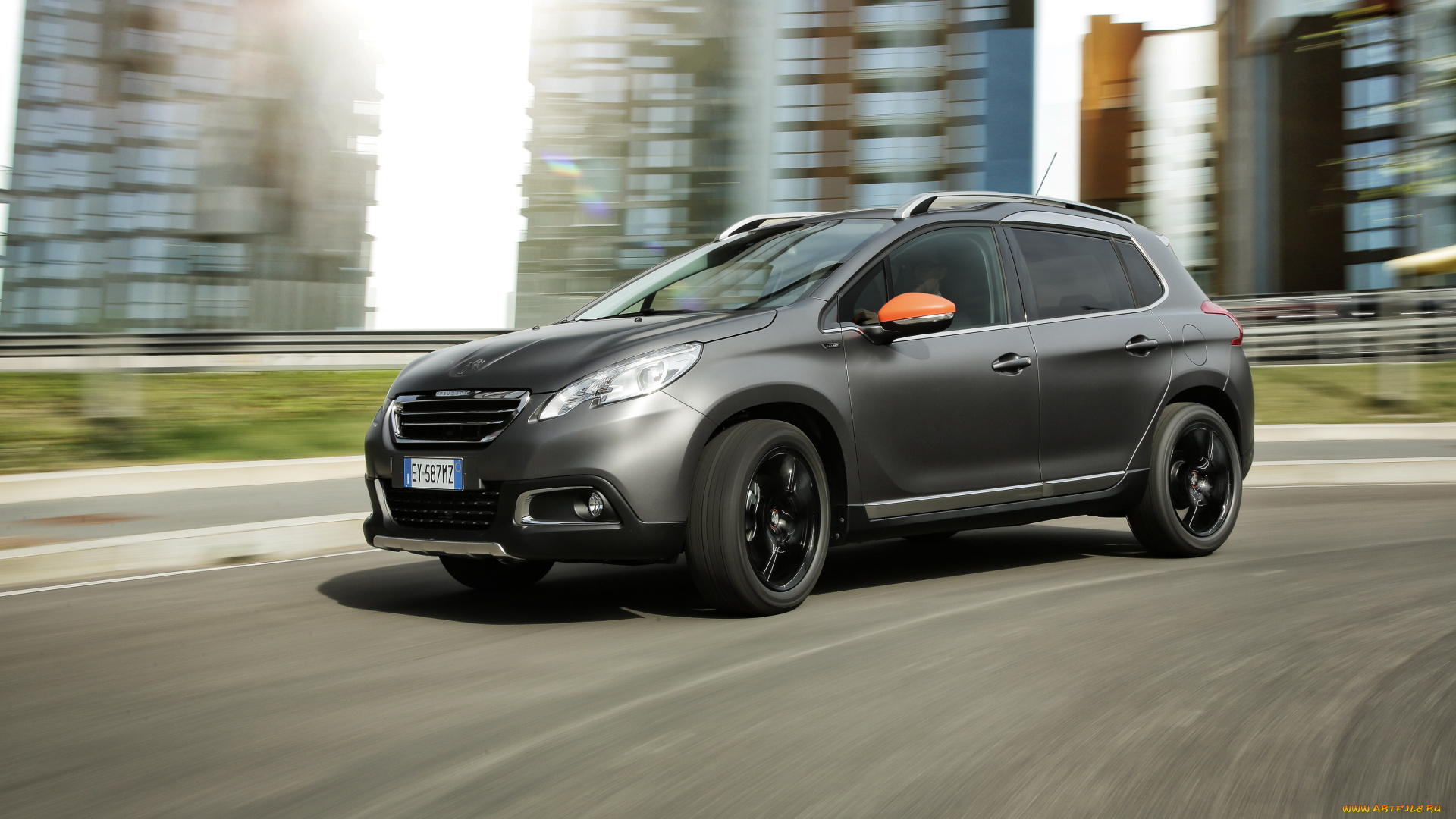 автомобили, peugeot, 2015г, black, matt, 2008