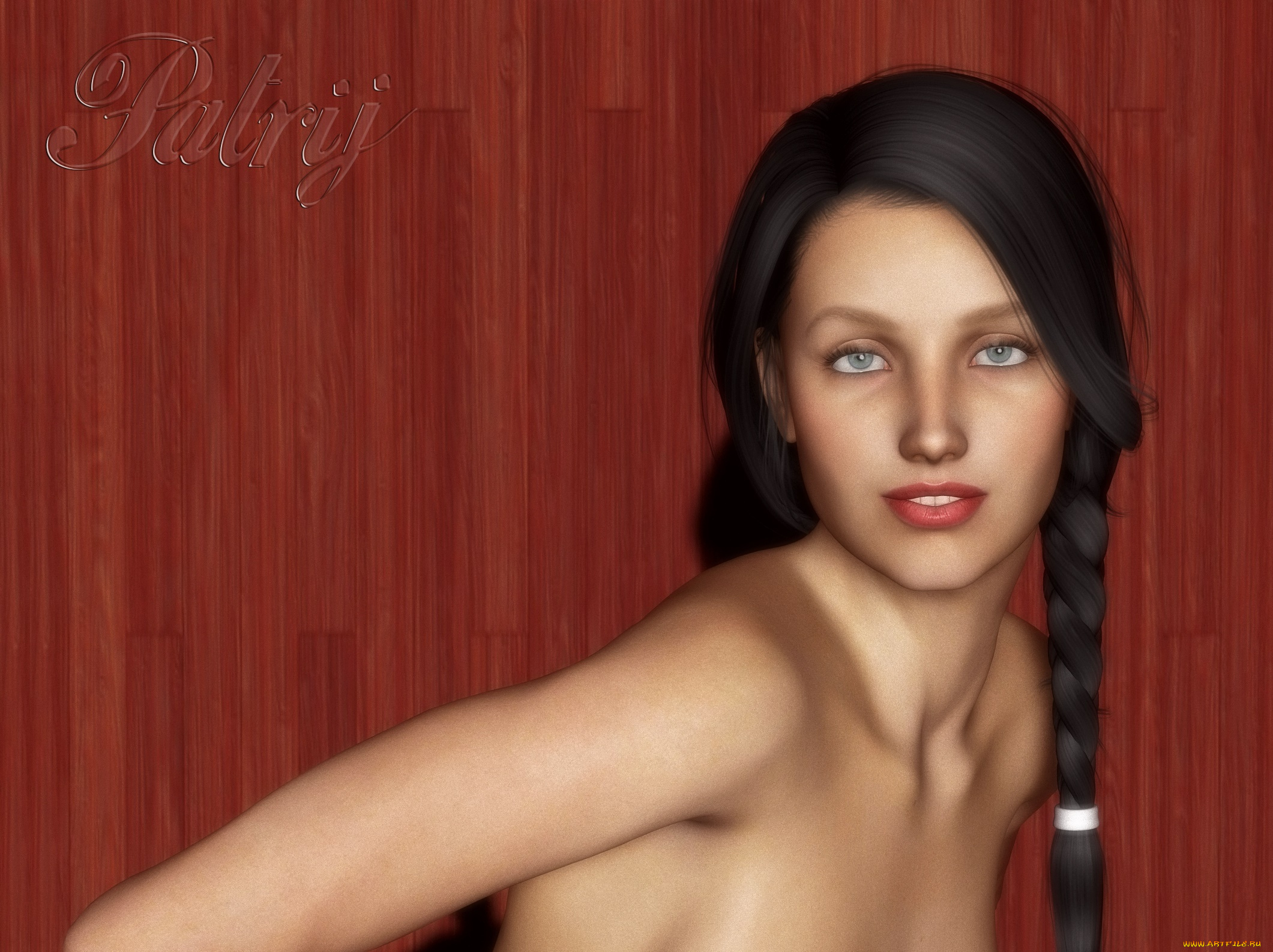 3д, графика, портрет, , portraits, фон, взгляд, девушка