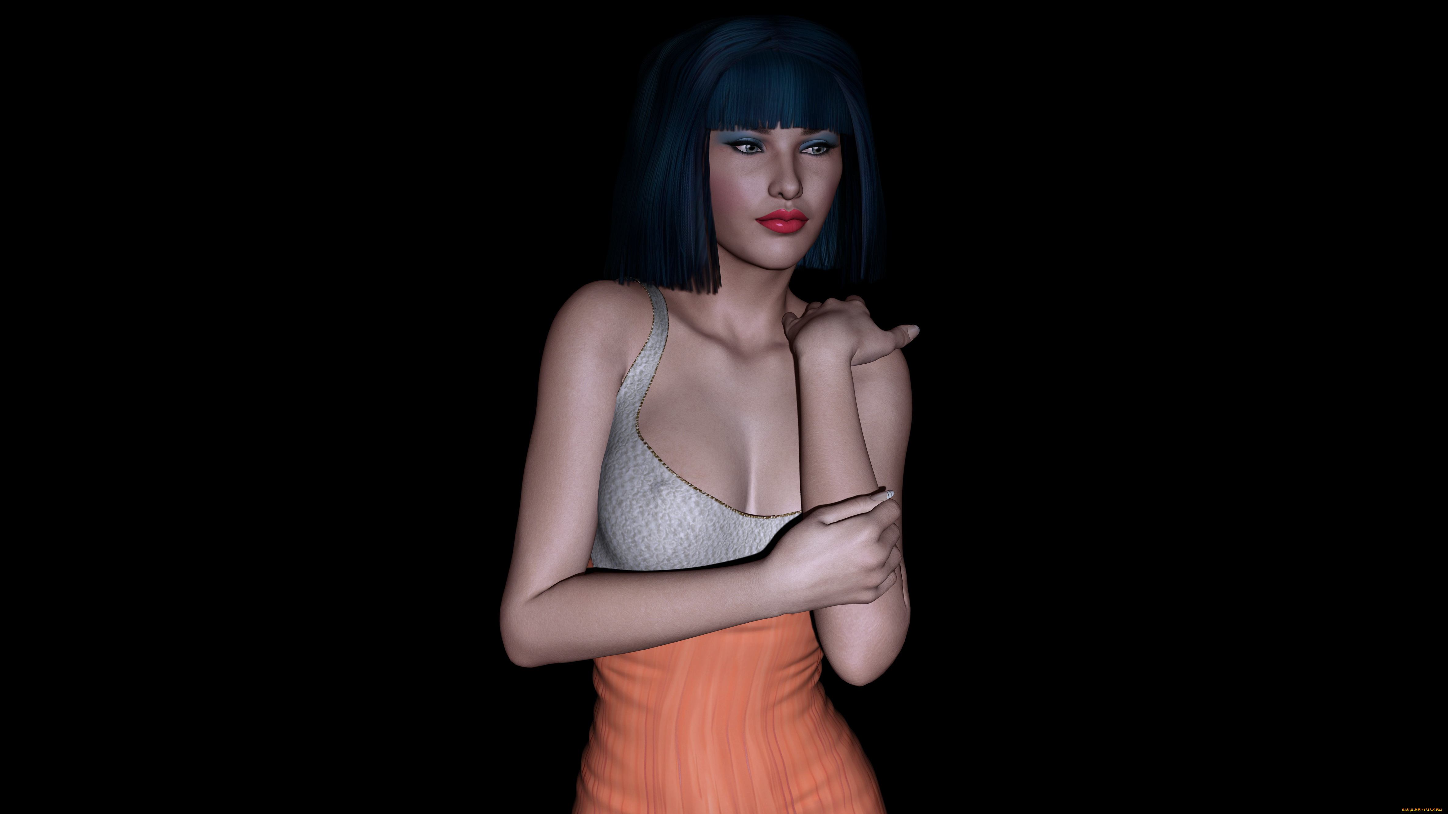 3д, графика, люди, , people, фон, взгляд, девушка