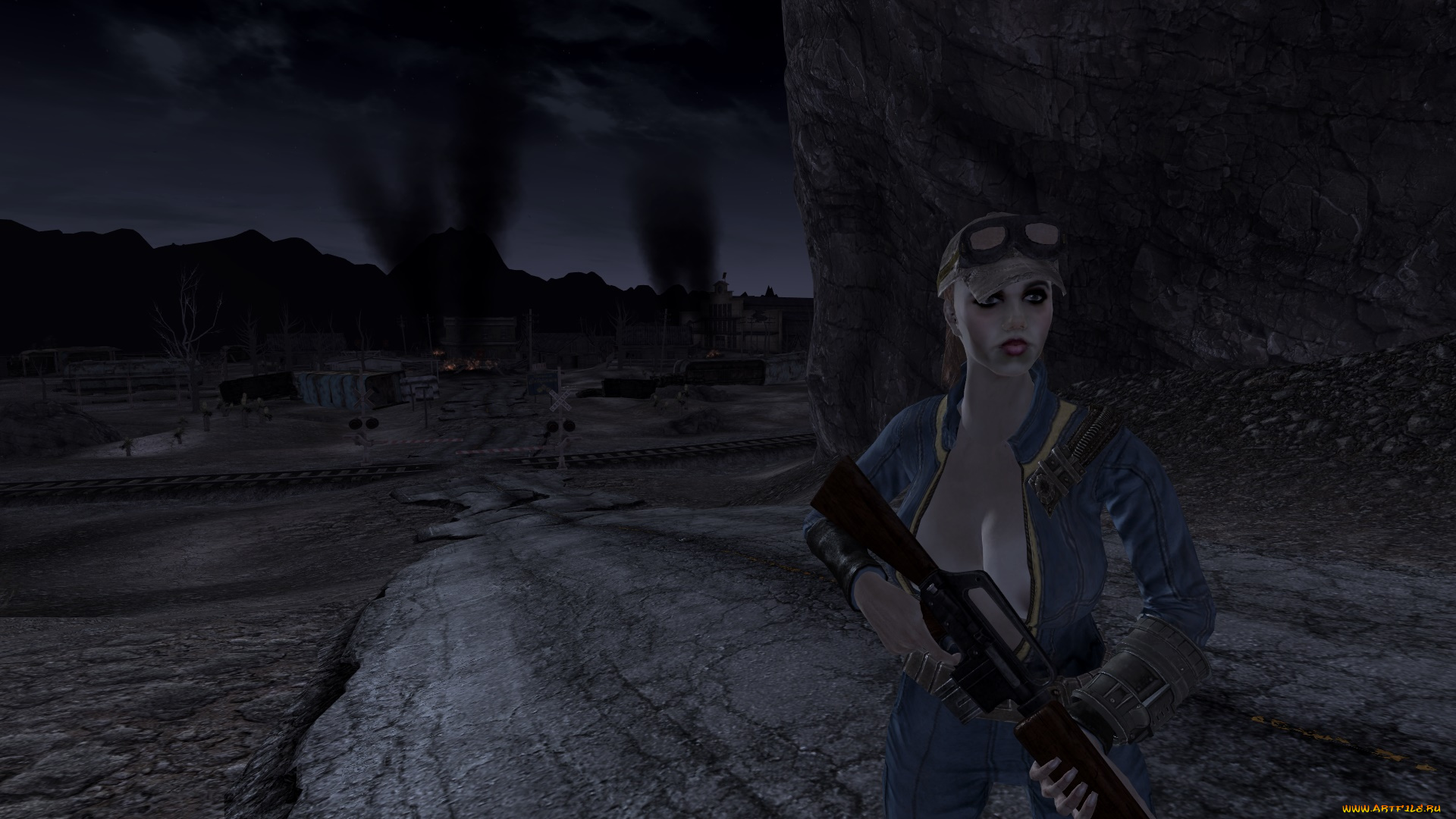 3д, графика, фантазия, , fantasy, фон, взгляд, девушка, оружие