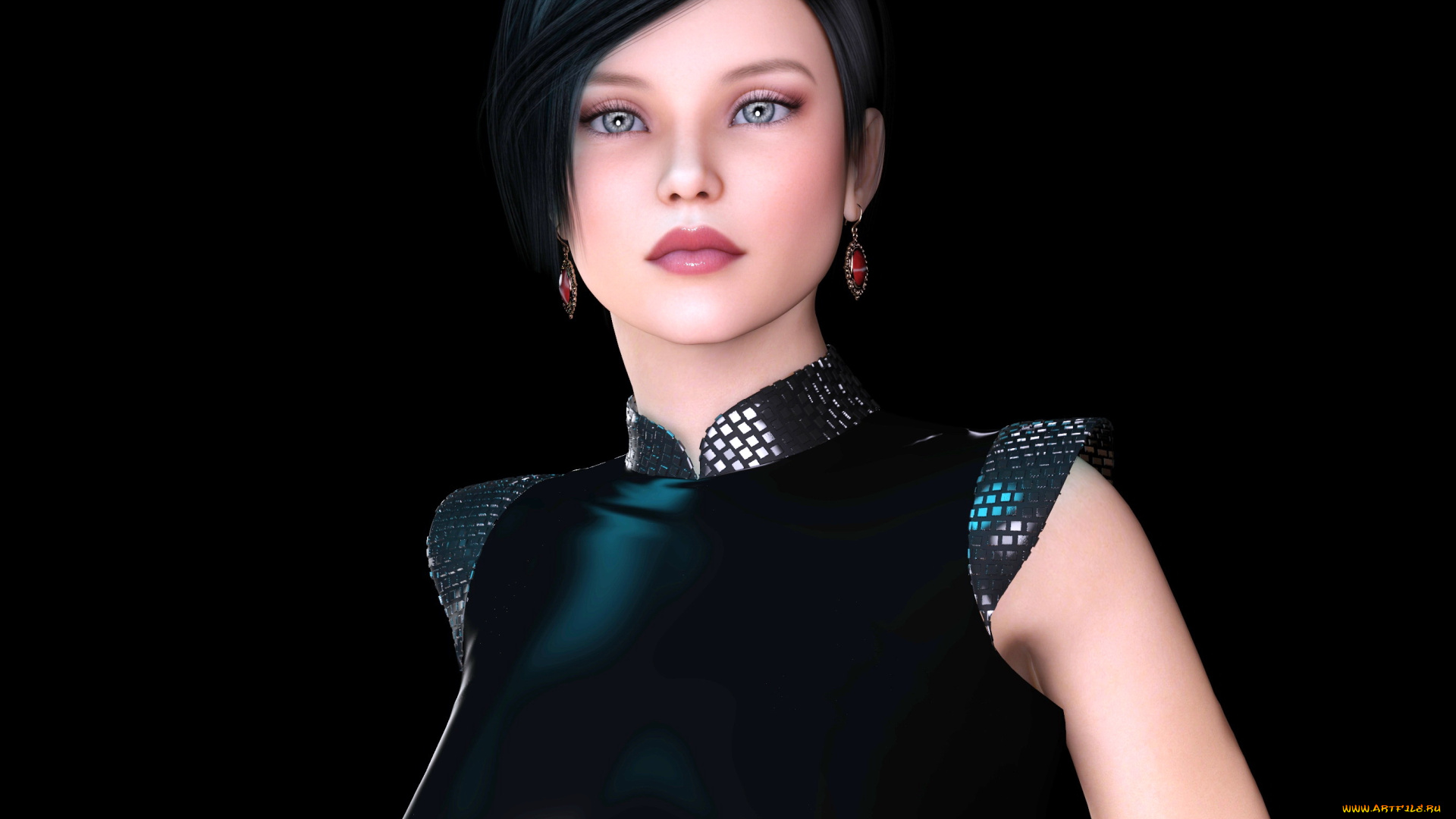 3д, графика, люди, , people, фон, взгляд, девушка