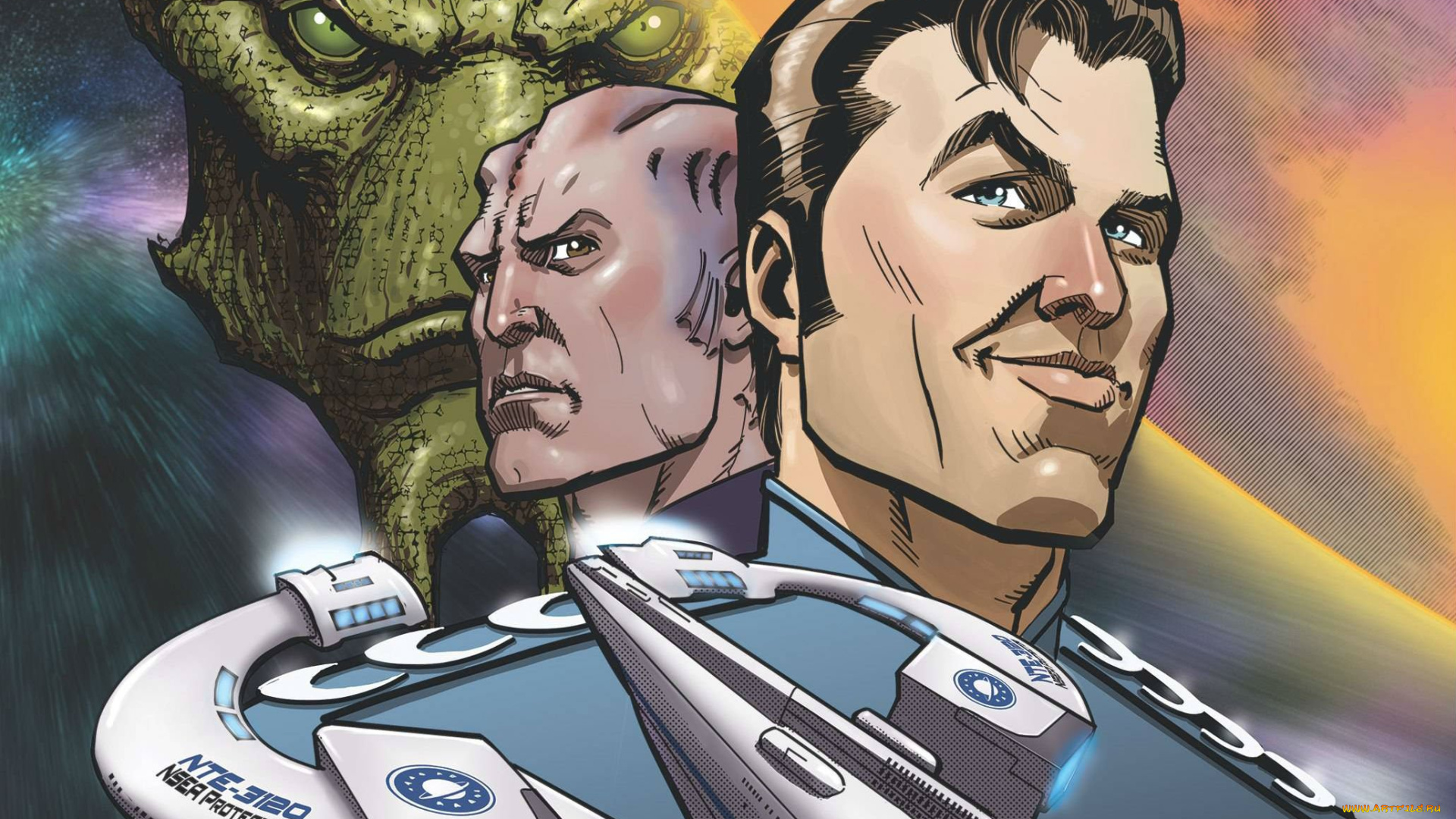 рисованное, комиксы, galaxy, quest