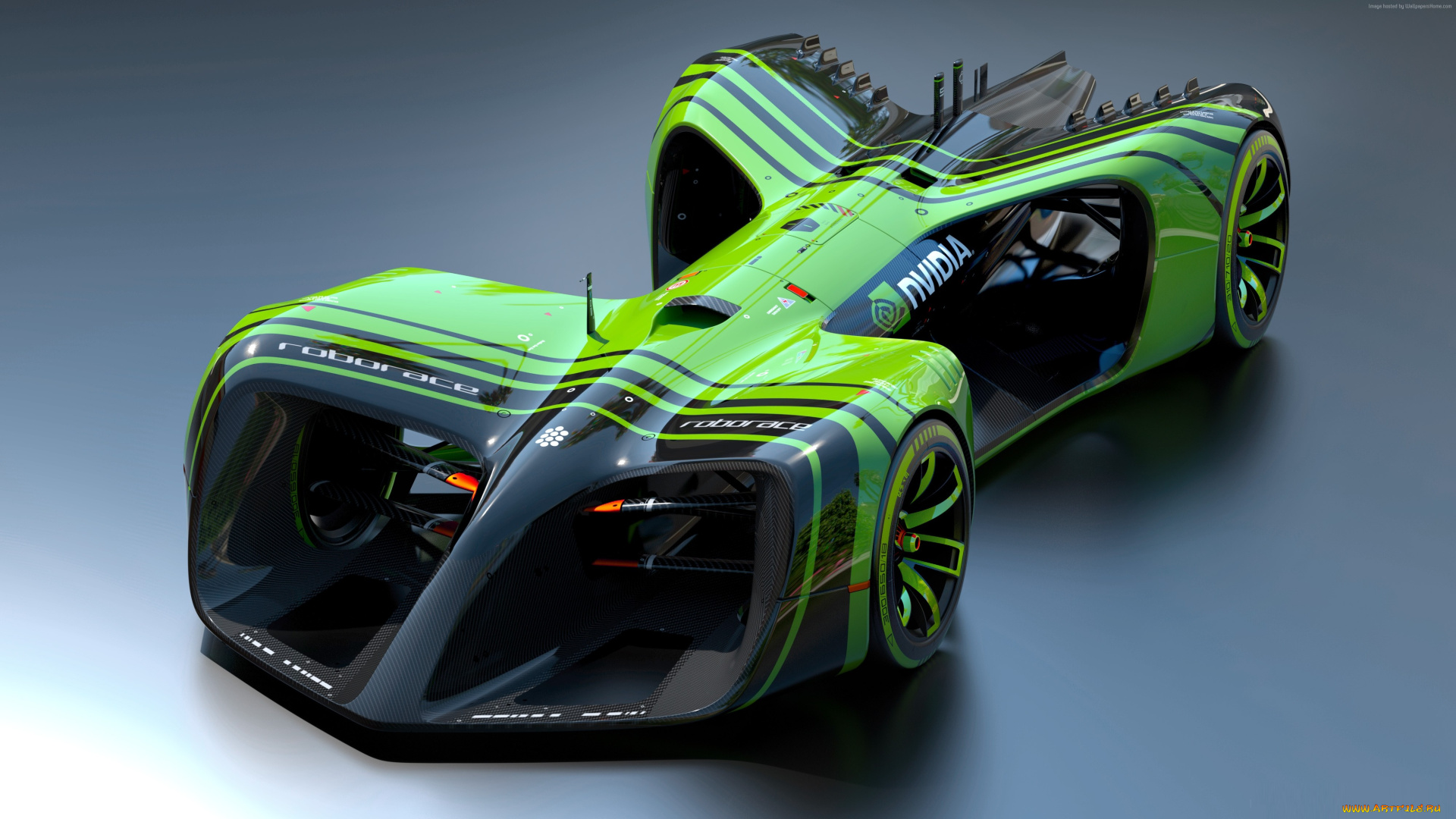 roborace, nvidia, автомобили, 3д, скорость, радиоуправление, гонки, roborace, nvidia, robomobil