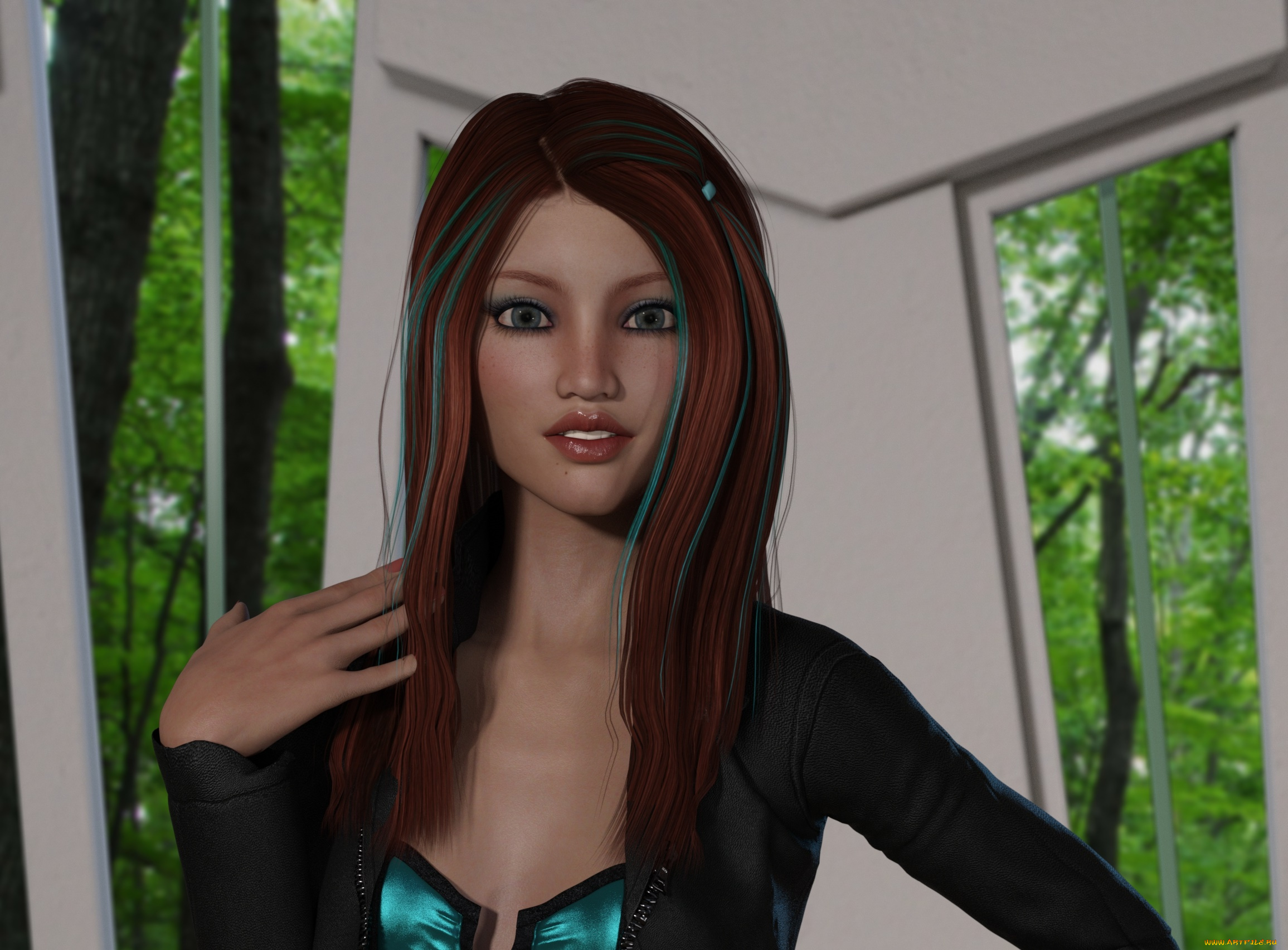 3д, графика, люди, , people, фон, взгляд, девушка