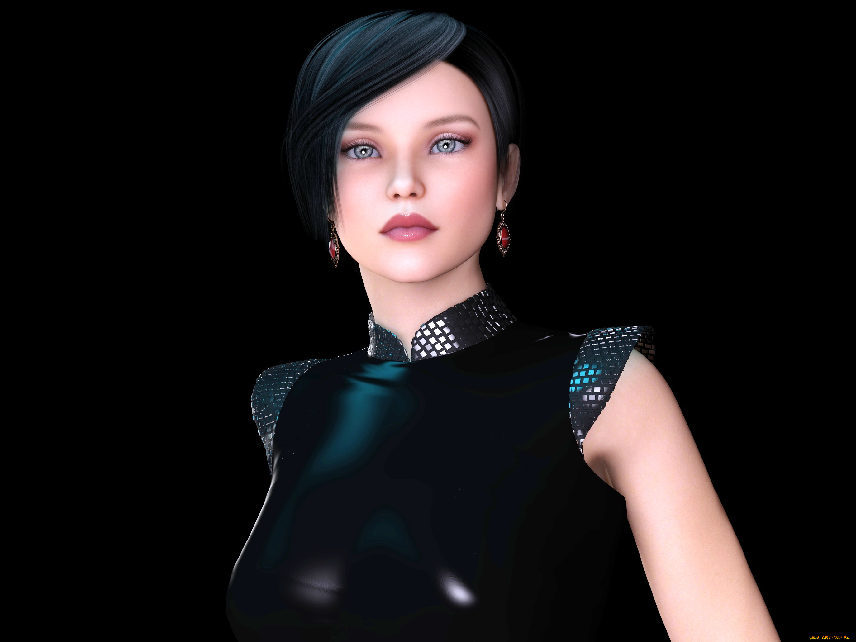 3д, графика, люди, , people, фон, взгляд, девушка