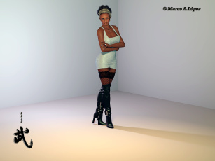 Картинка 3д+графика люди+ people фон девушка взгляд