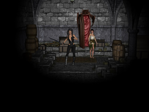 Картинка 3д+графика существа+ creatures девушки вампир фон взгляд