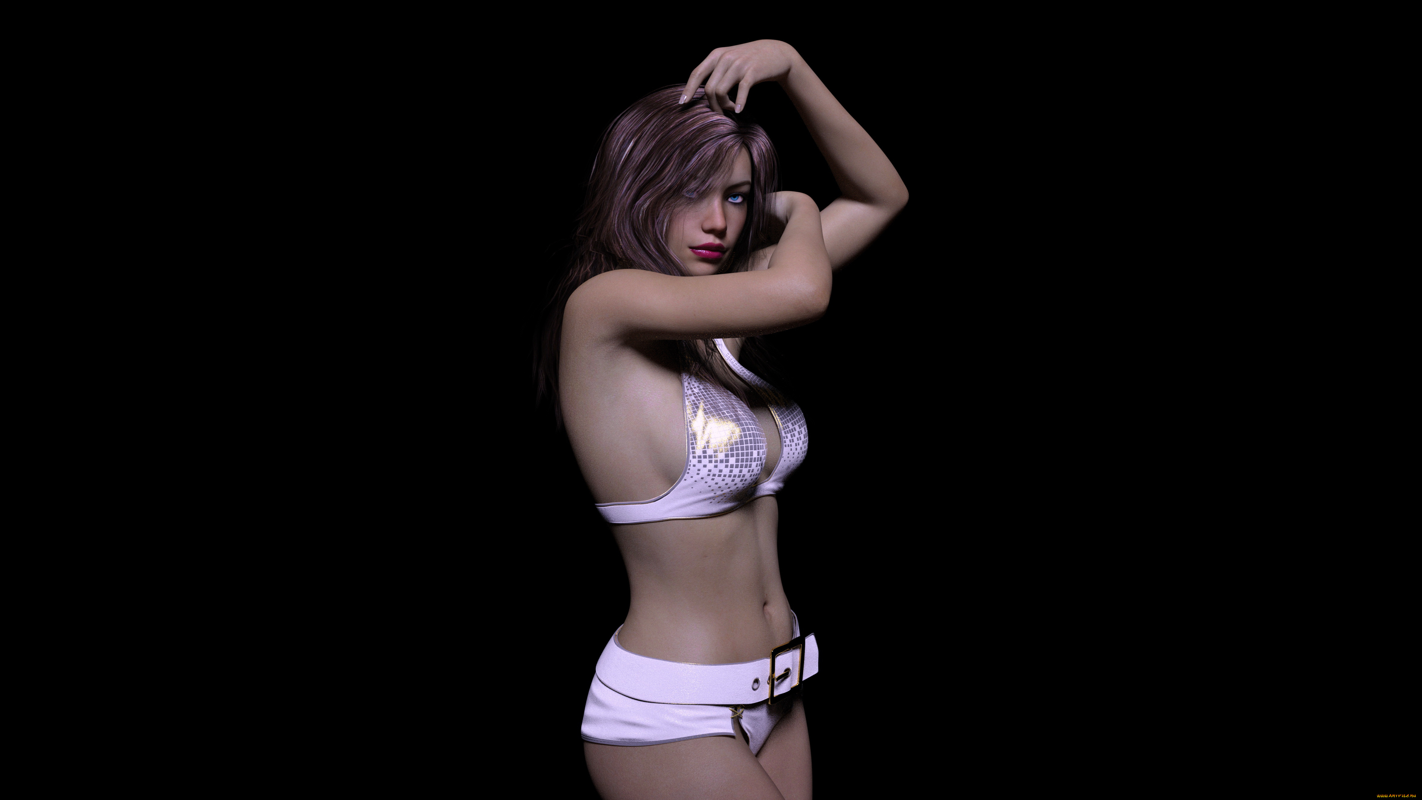 3д, графика, люди, , people, фон, взгляд, девушка