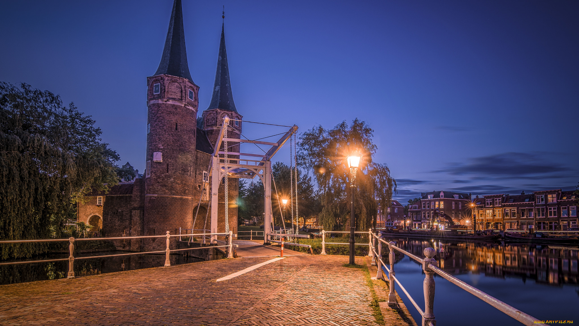 города, -, огни, ночного, города, огни, ночь