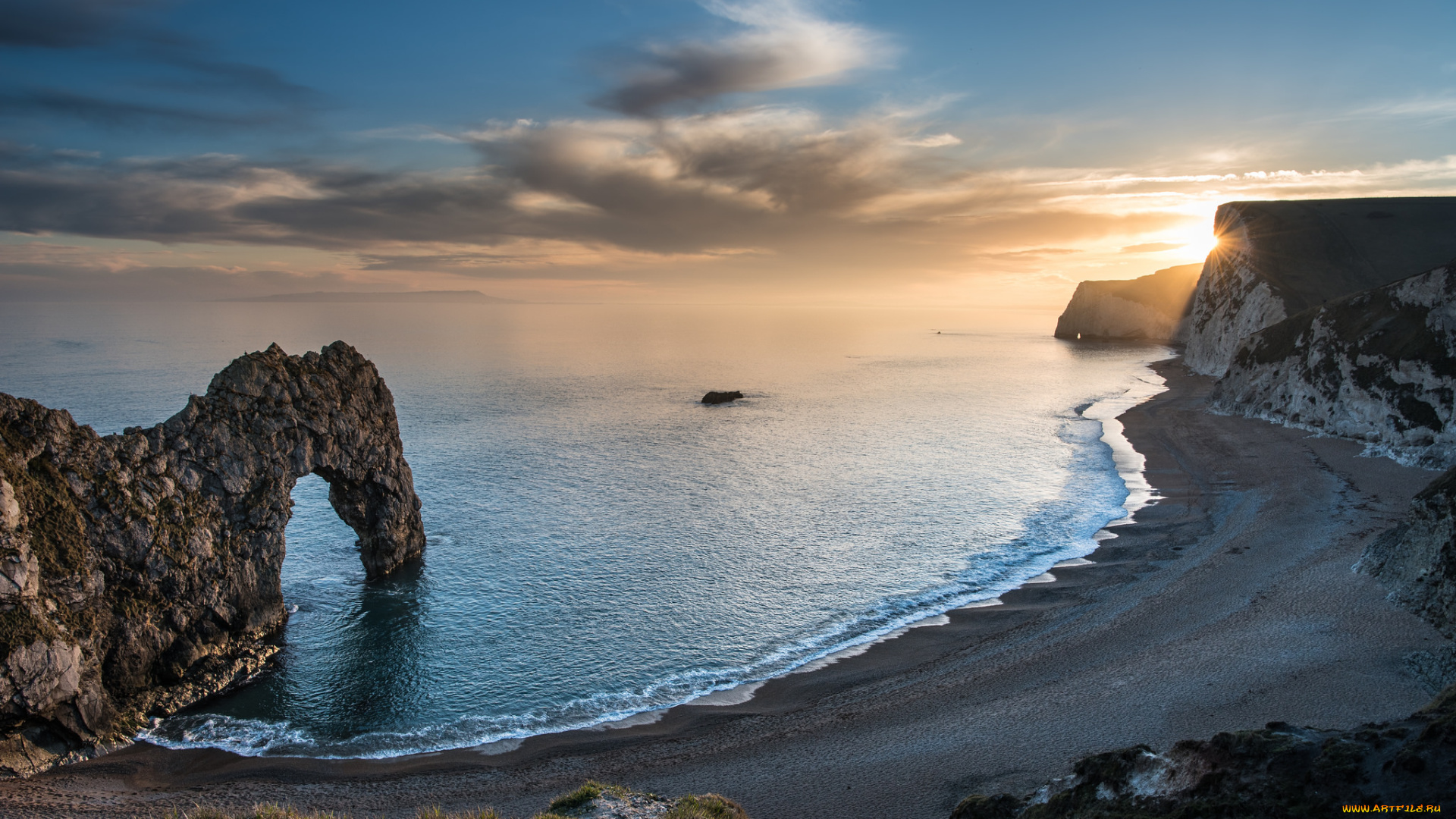 природа, побережье, море, берег