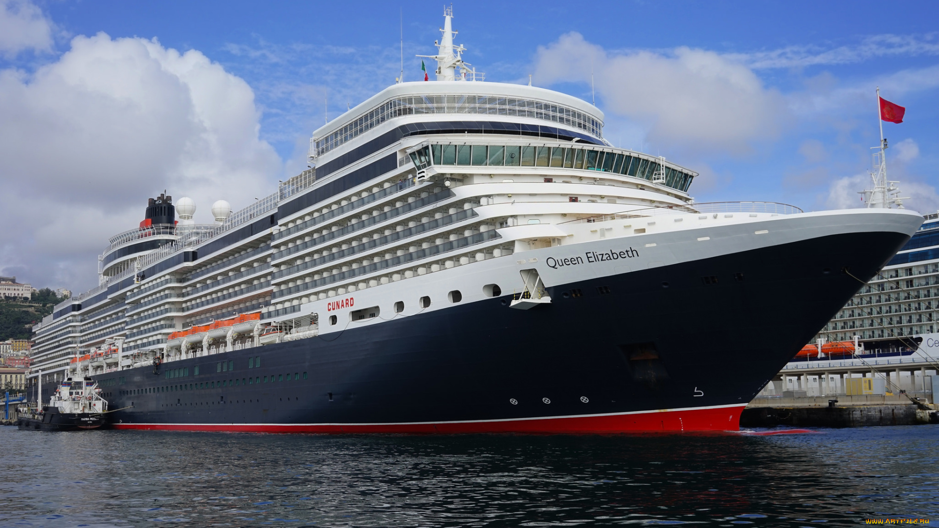 queen, elizabeth, корабли, лайнеры, круиз, лайнер