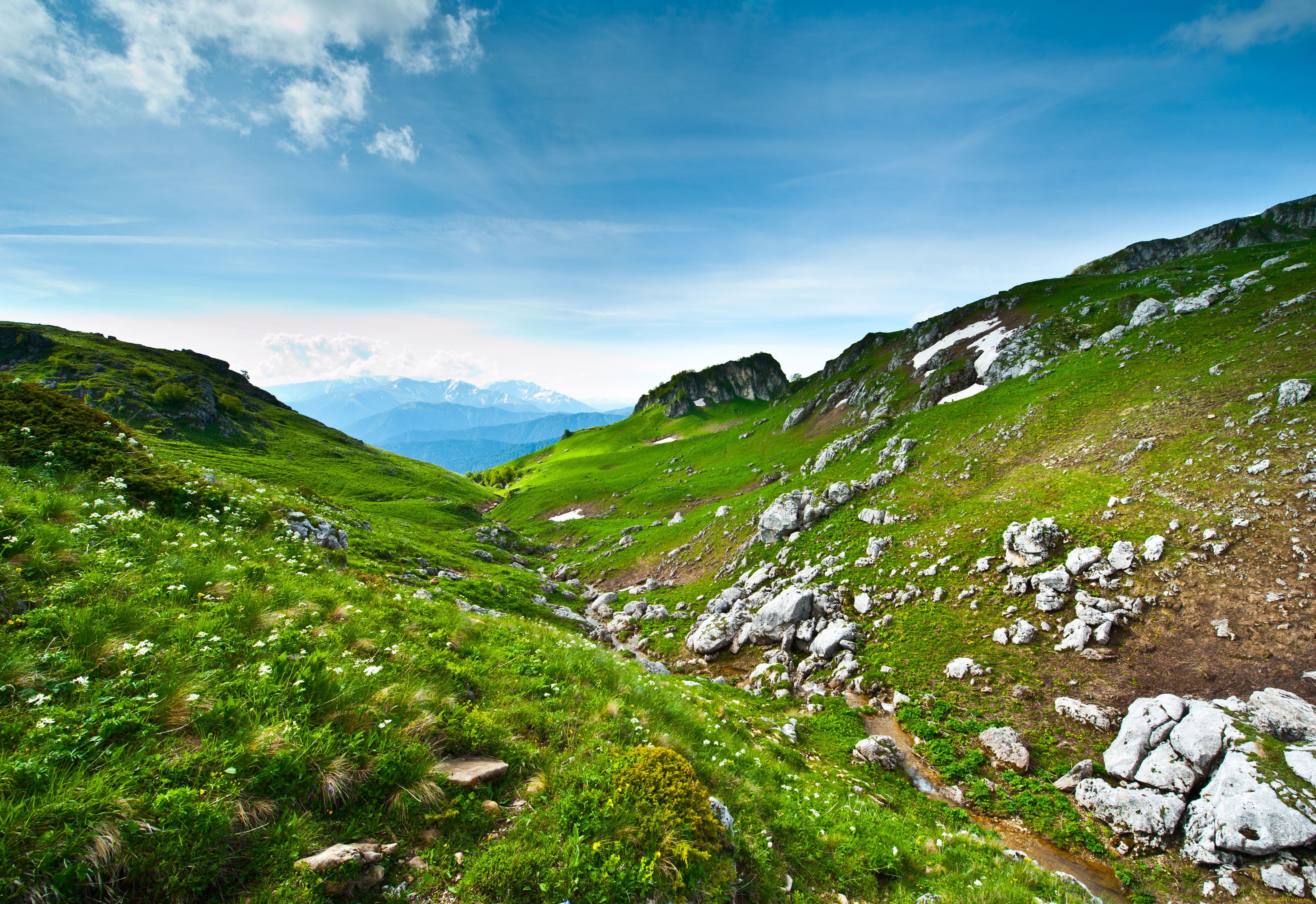 лаго-наки, природа, горы, северный, кавказ, плато