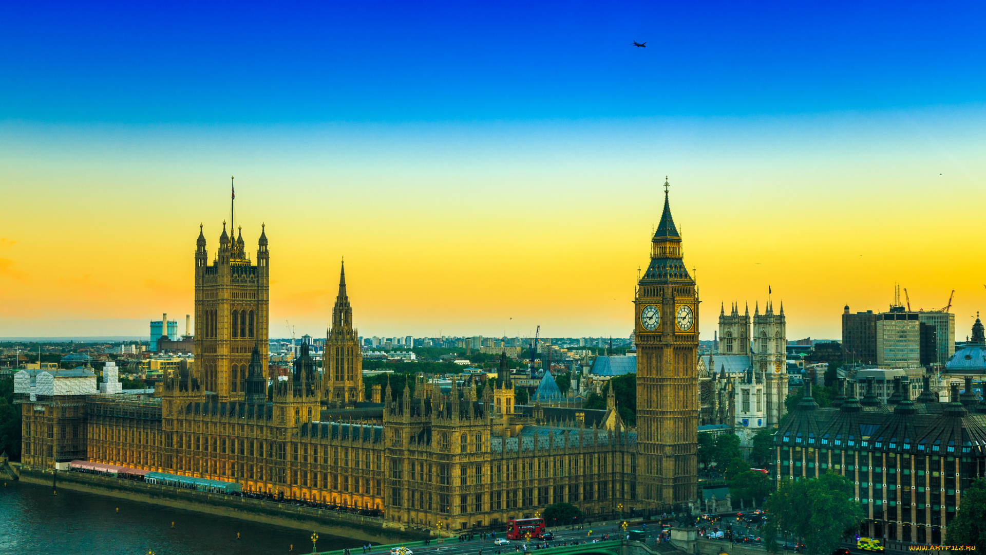 города, лондон, , великобритания, простор