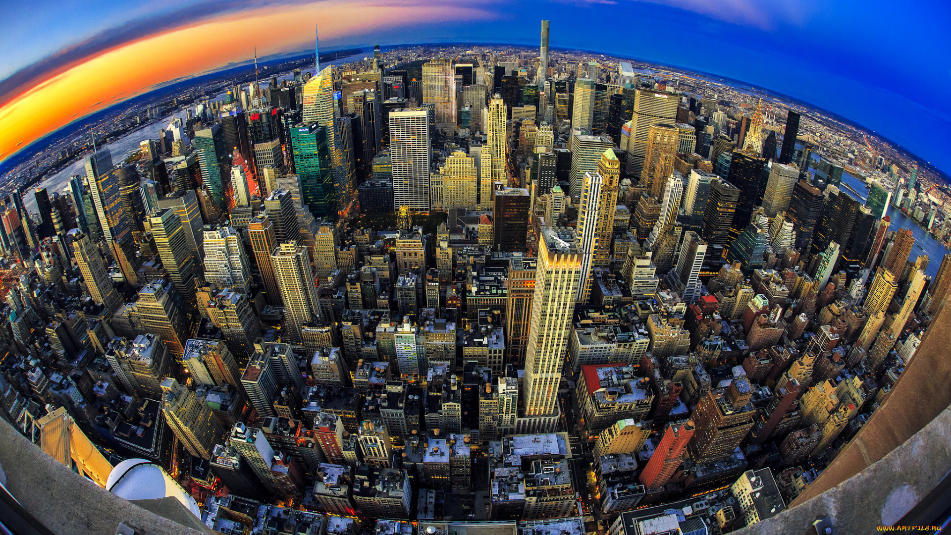 города, нью-йорк, , сша, простор