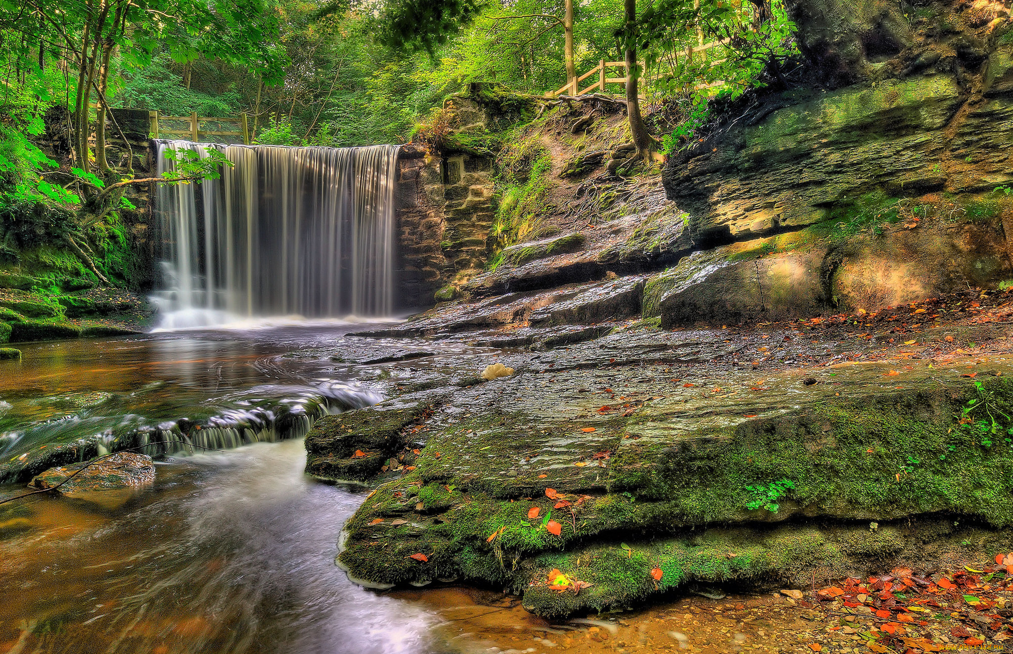 природа, водопады, простор