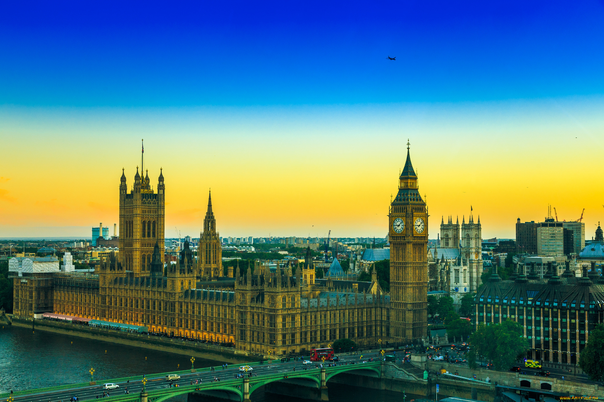 города, лондон, , великобритания, простор