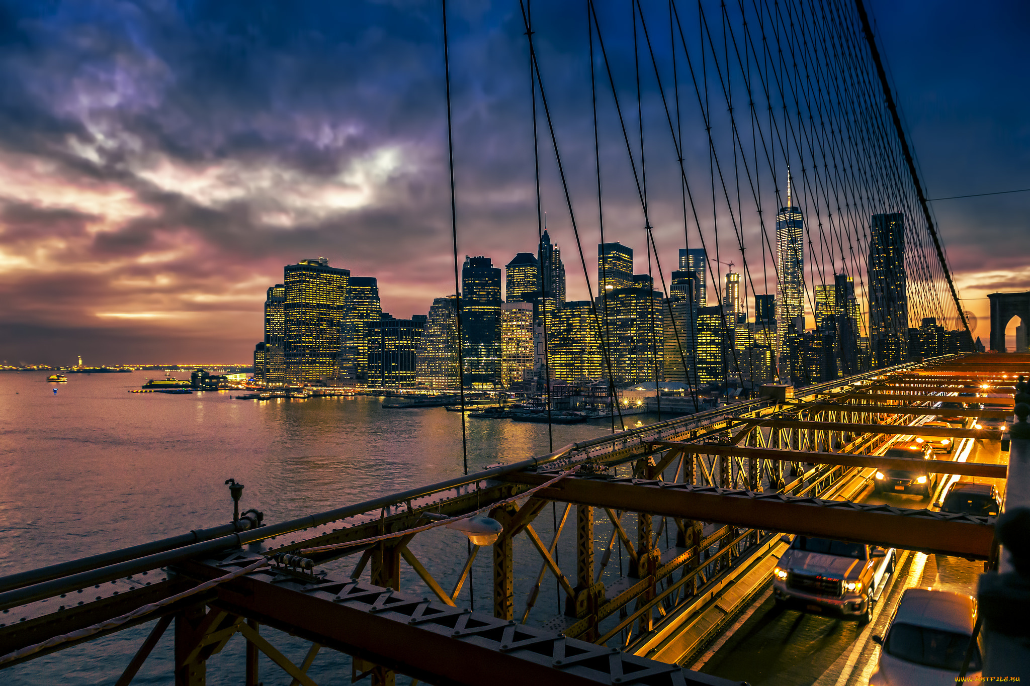 города, нью-йорк, , сша, простор