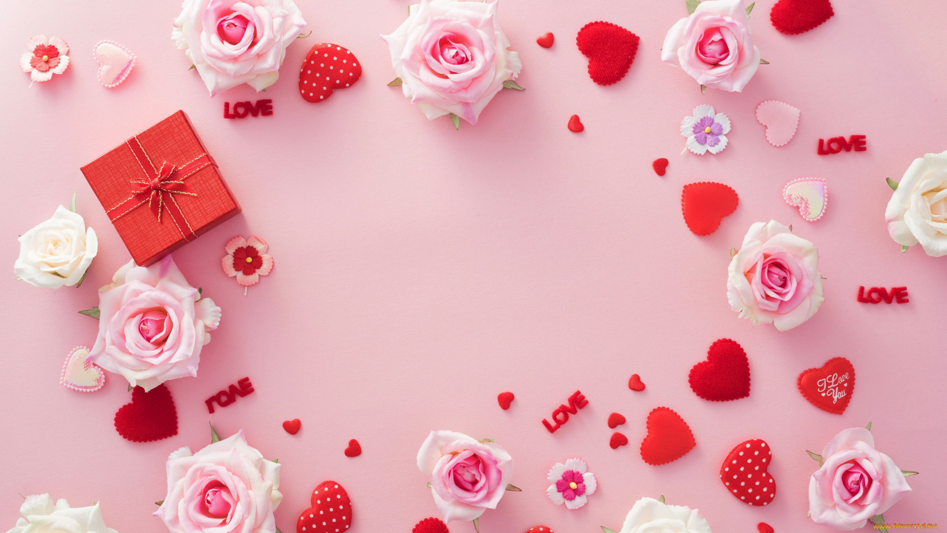 праздничные, день, святого, валентина, , сердечки, , любовь, сердечки, розы