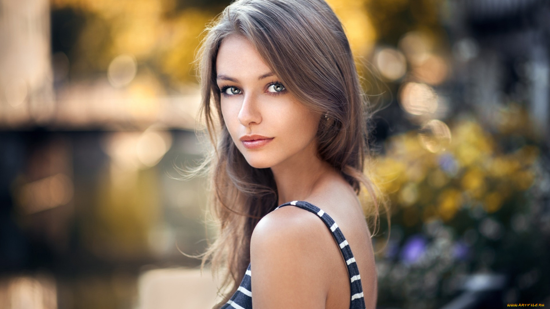 девушки, -, лица, , портреты, шатенка, профиль, leah, cuvillier