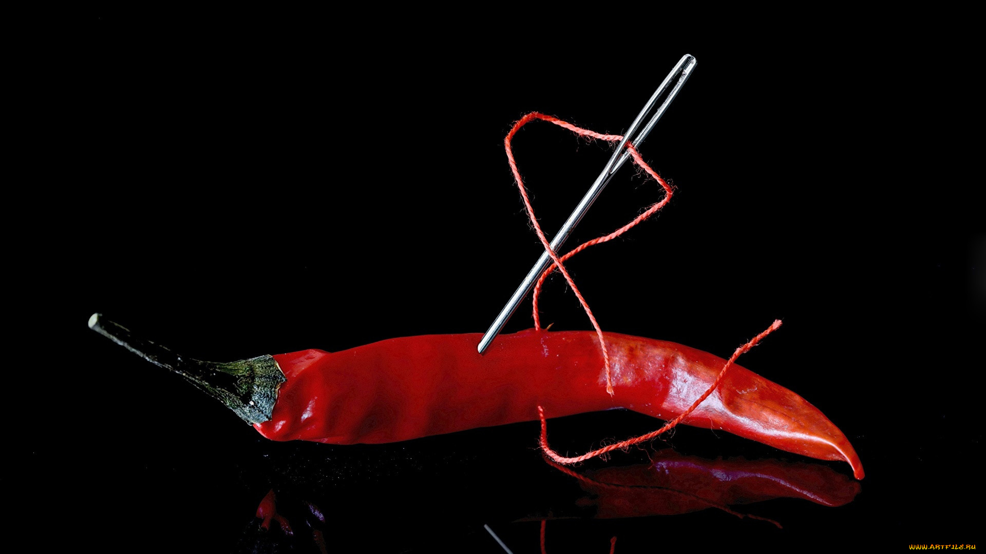 еда, перец, красный, острый, игла