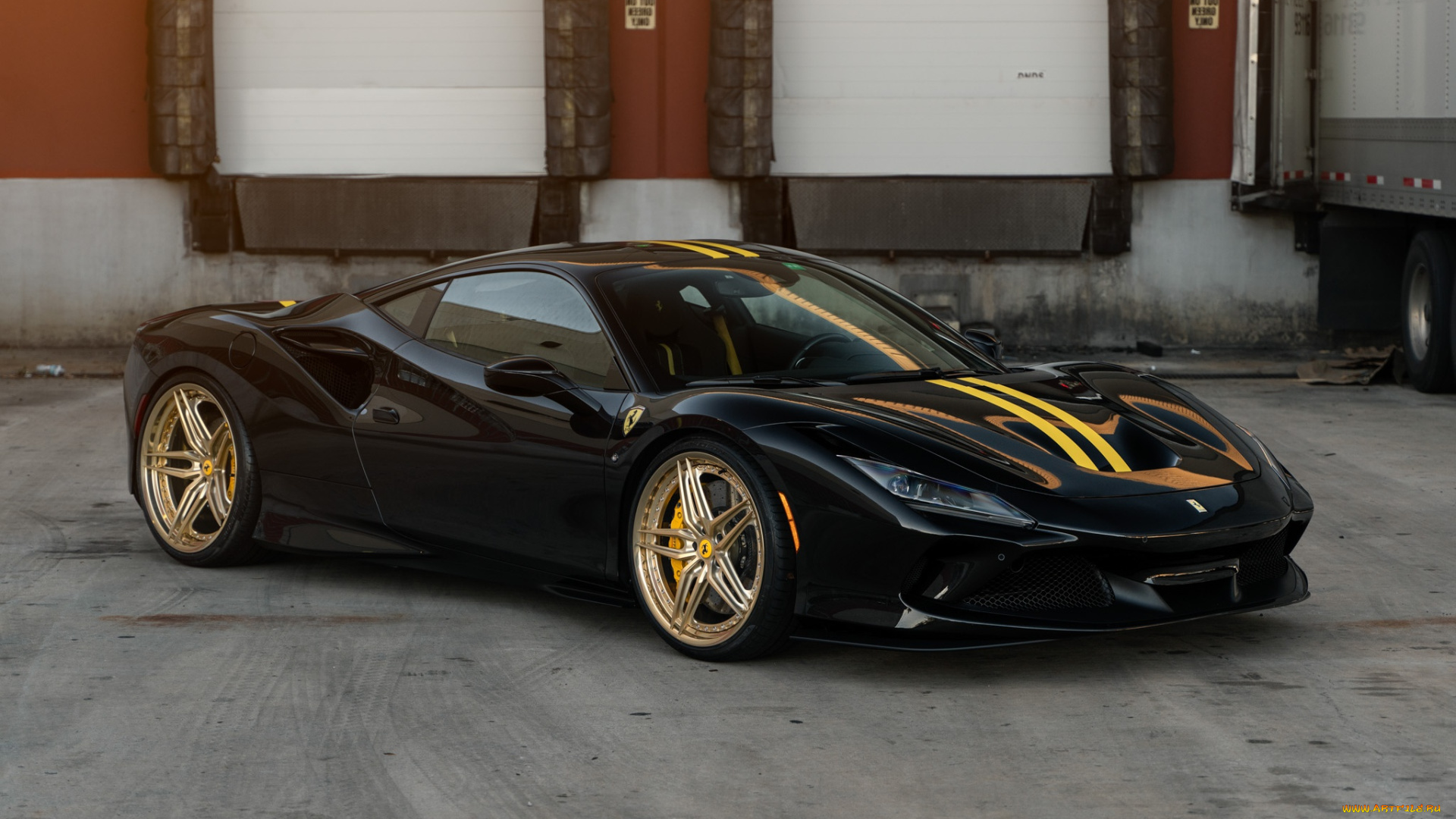 автомобили, ferrari, black, f8, tributo