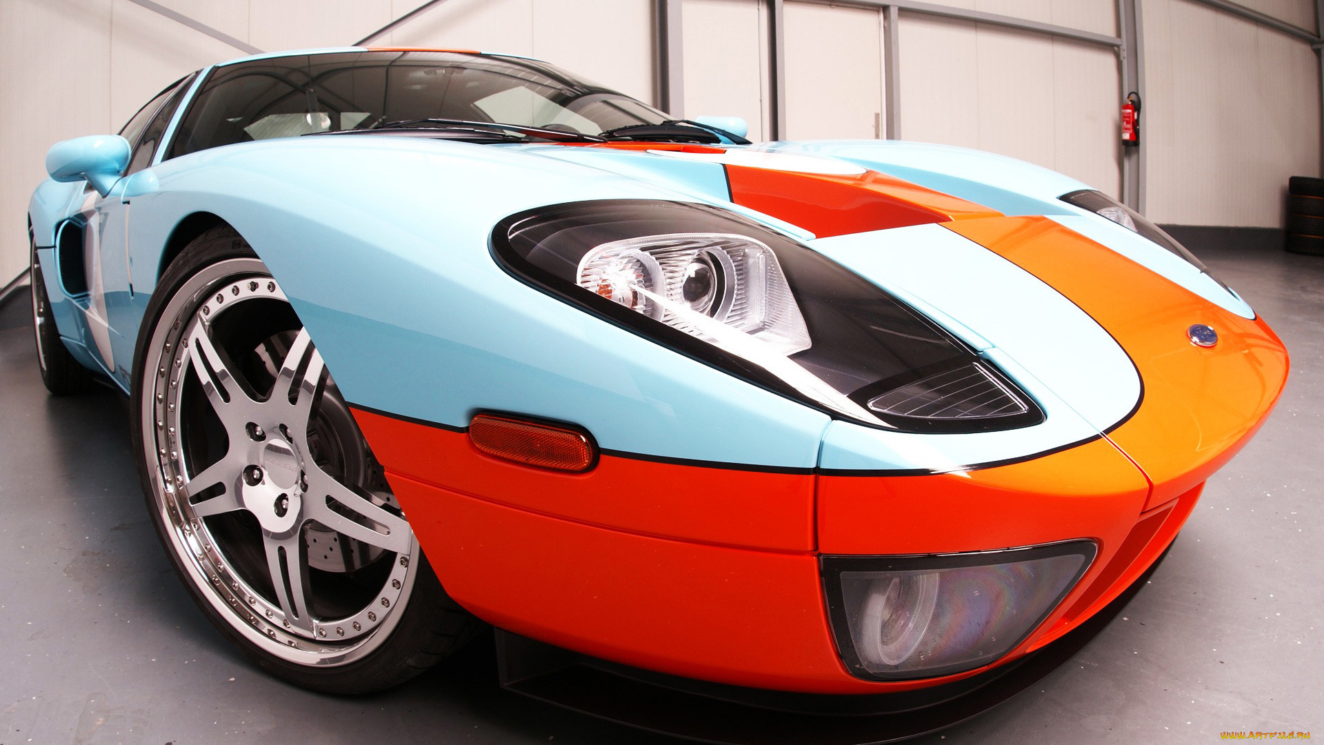 автомобили, ford, голубой, тюнинг