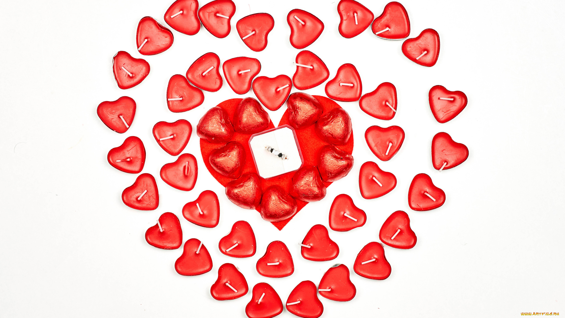 разное, свечи, сердечки, свечки