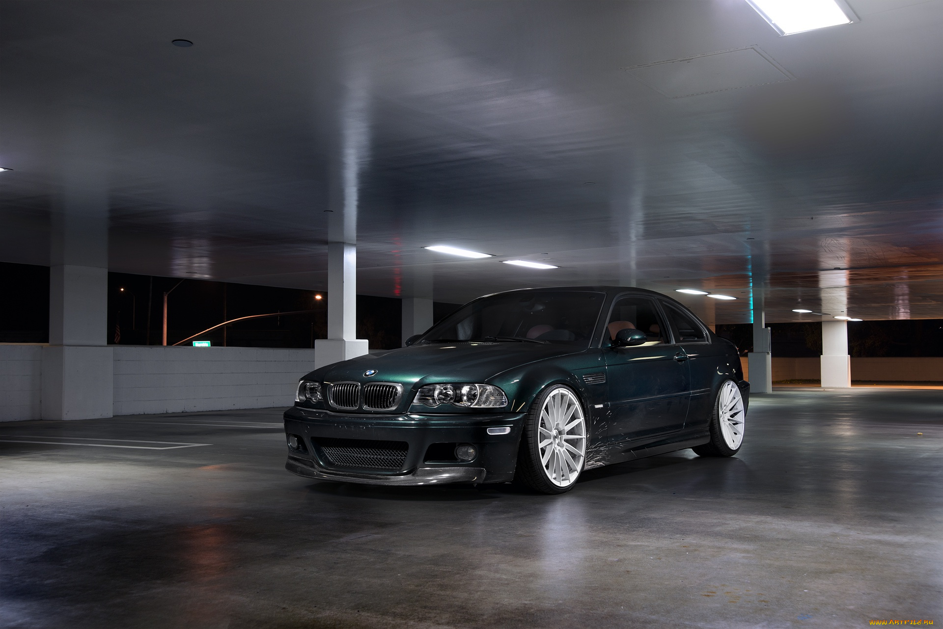автомобили, bmw, shadow, e46, m3, dark, green