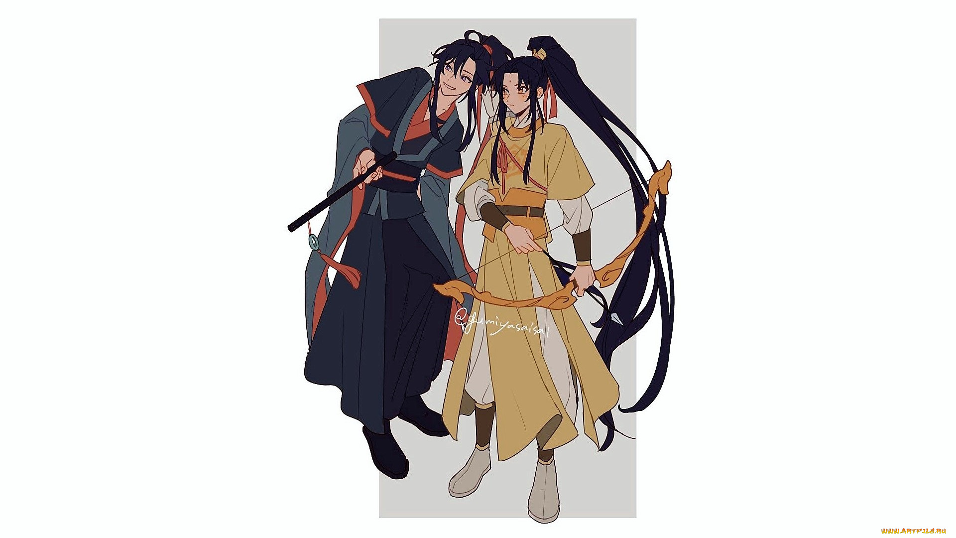 аниме, mo, dao, zu, shi, вэй, усянь, цзинь, лин, лук, флейта