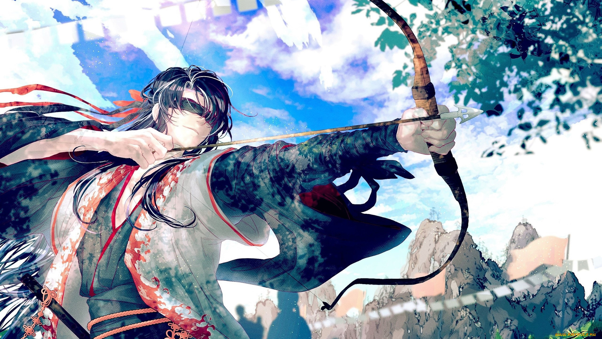 аниме, mo, dao, zu, shi, вэй, усянь, лук