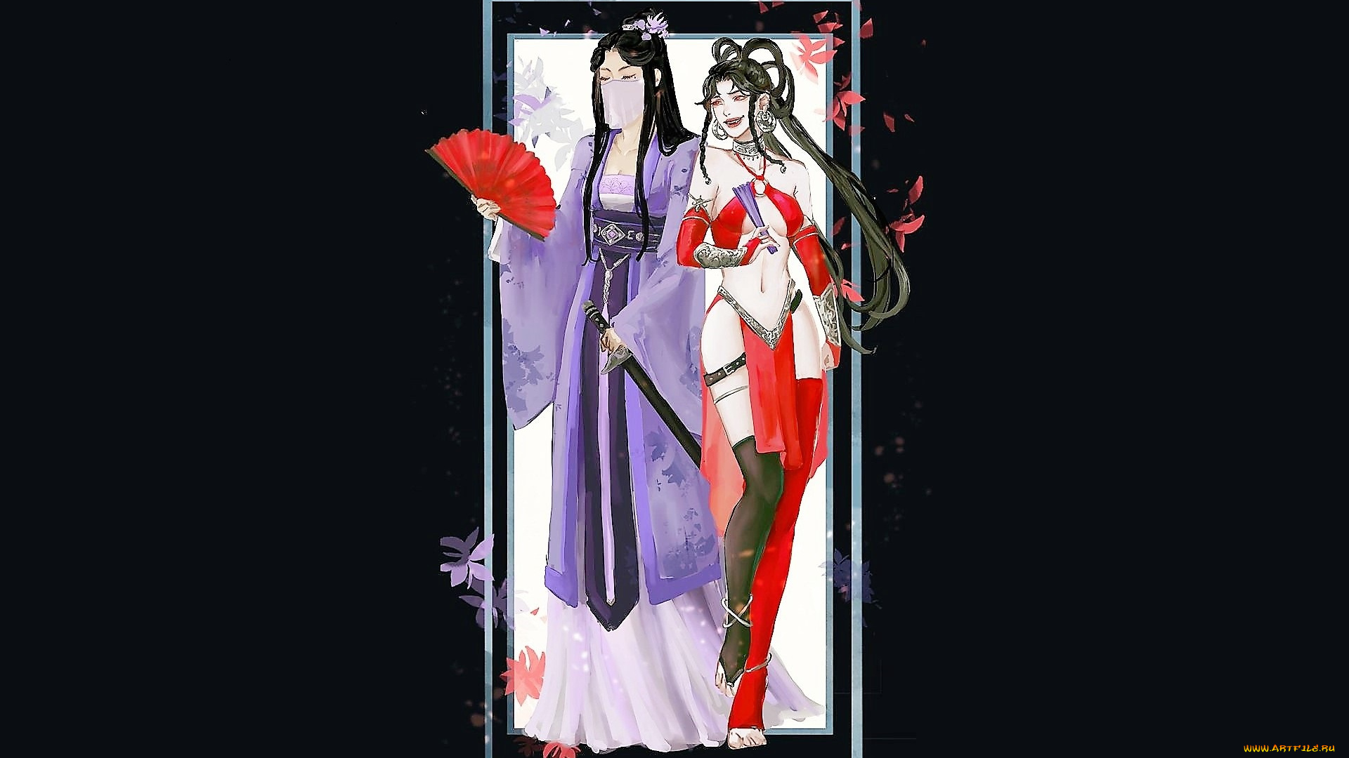 аниме, the, scum, villain’s, , self-saving, , system, девушки, веера