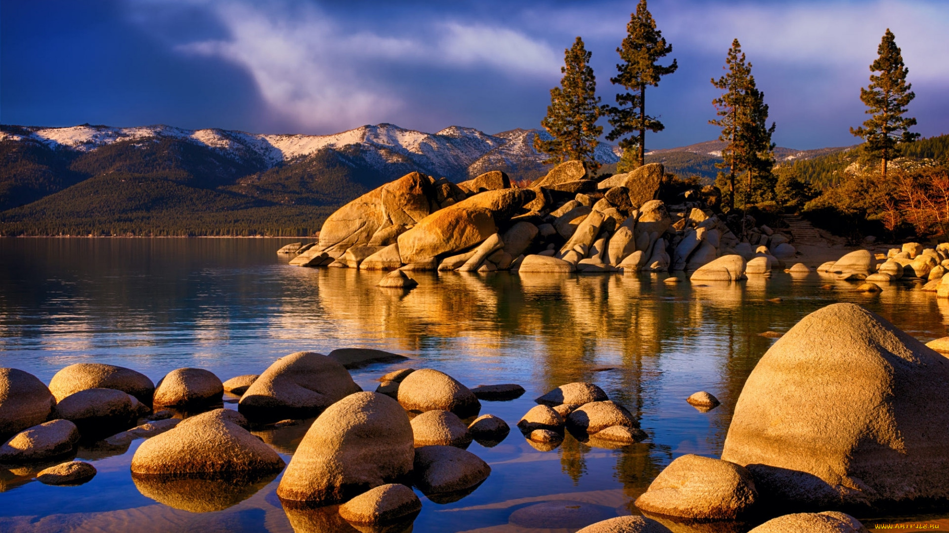 lake, tahoe, sierra, nevada, california, природа, реки, озера, lake, tahoe, sierra, nevada