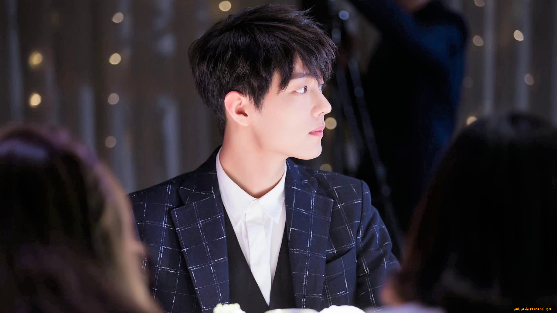 мужчины, xiao, zhan, актер, пиджак