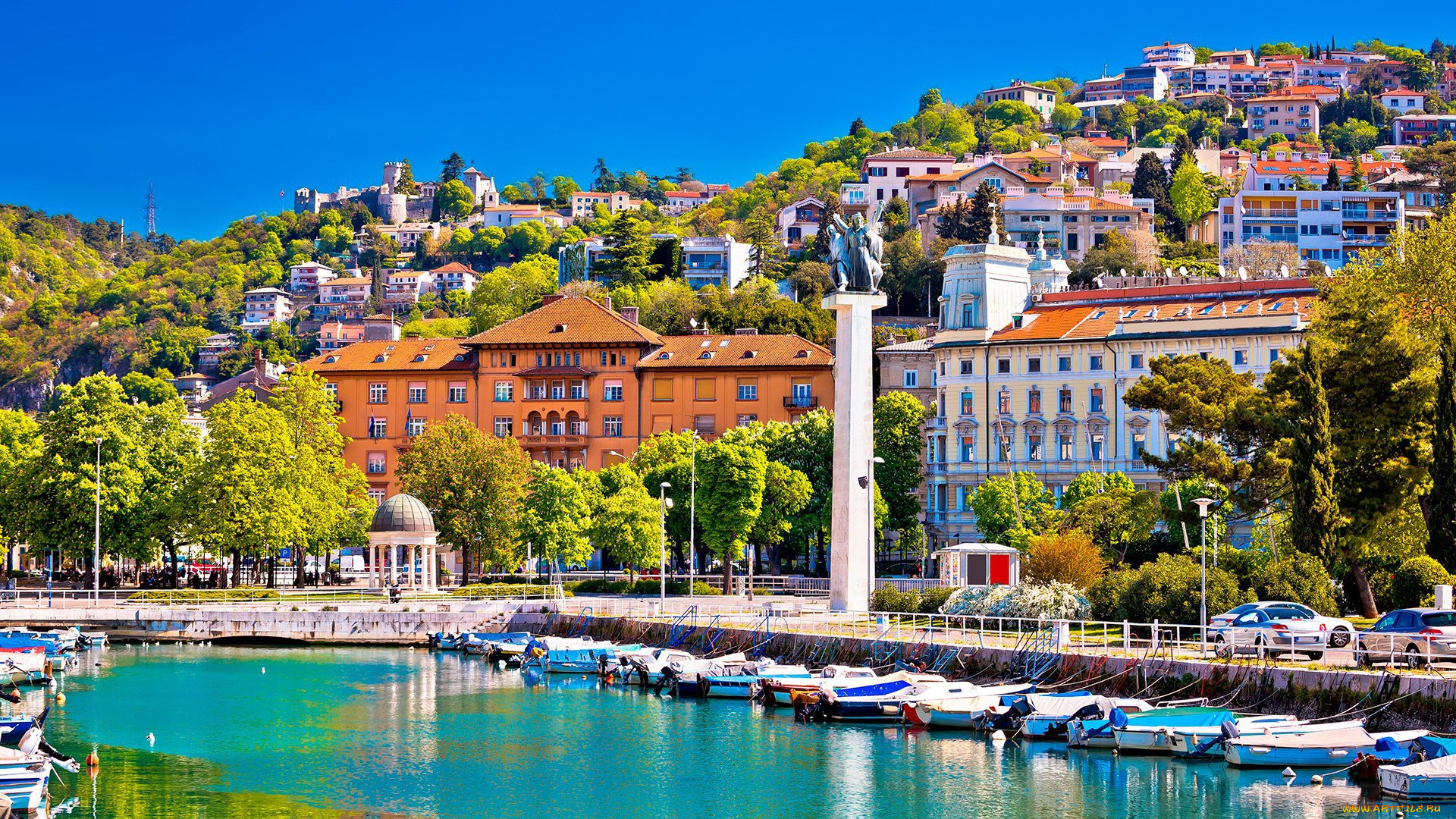 rijeka, croatia, города, -, улицы, , площади, , набережные