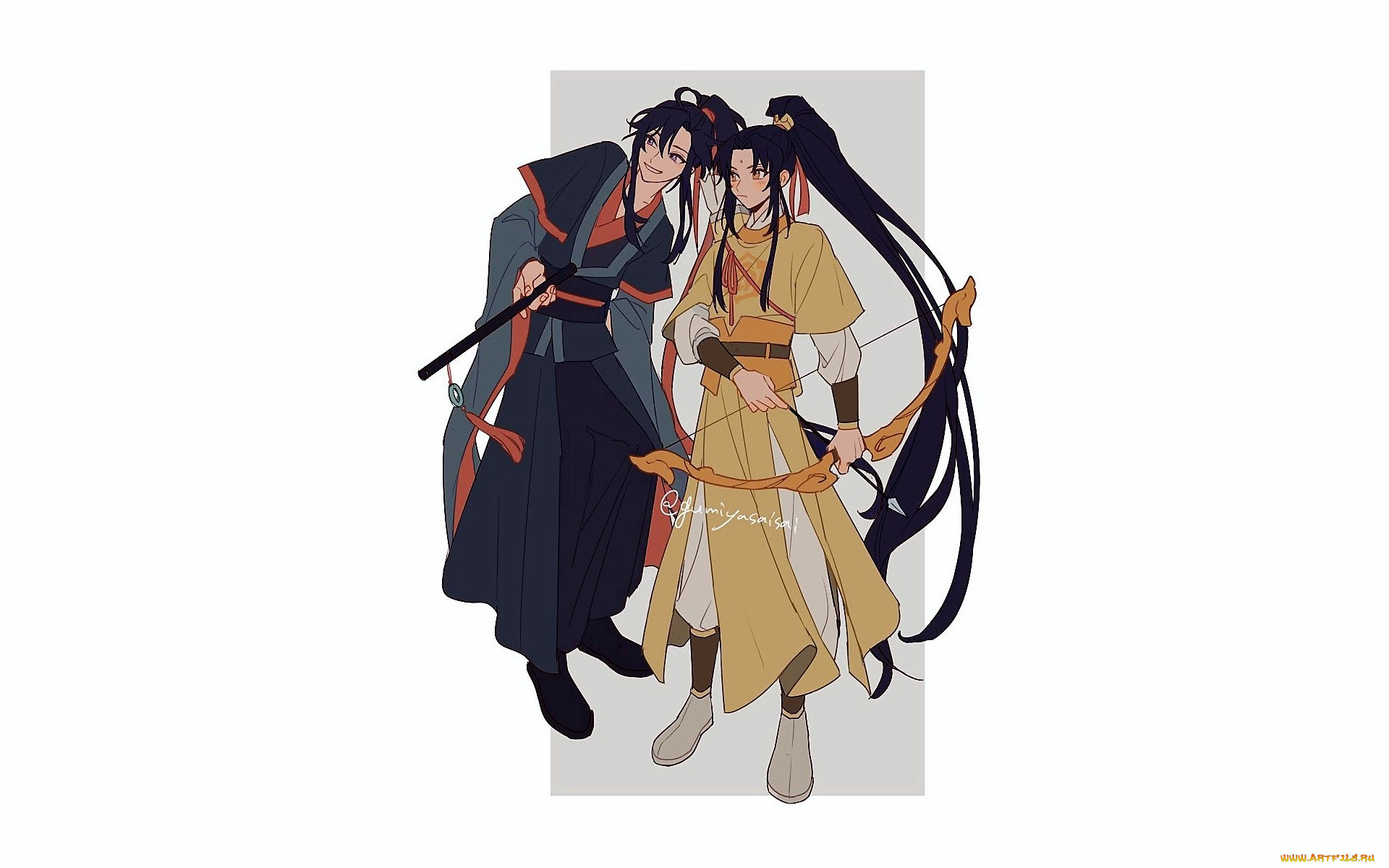 аниме, mo, dao, zu, shi, вэй, усянь, цзинь, лин, лук, флейта