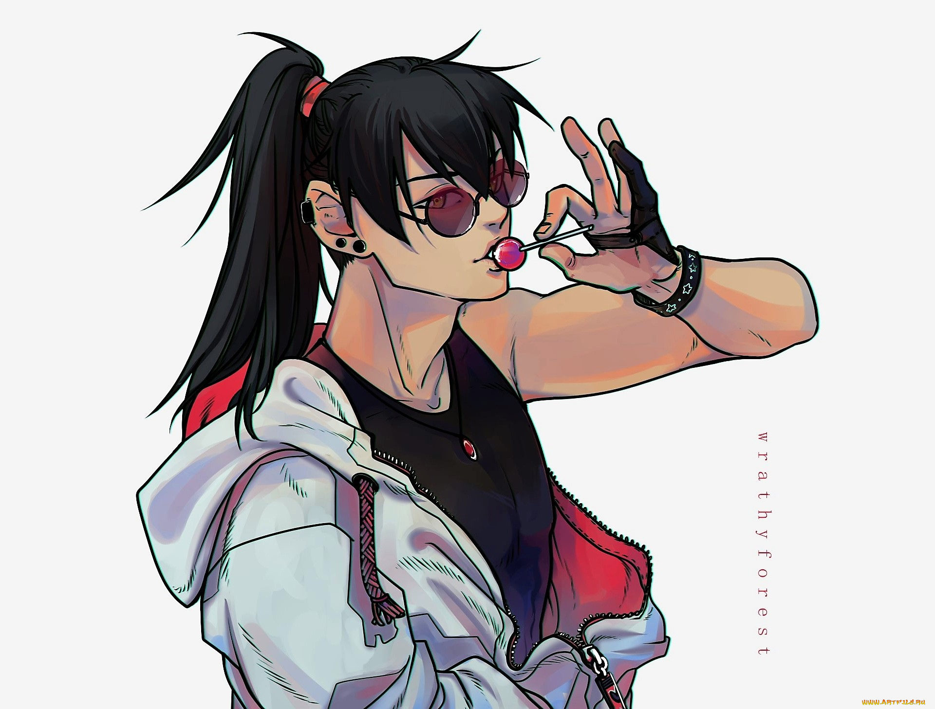 аниме, mo, dao, zu, shi, сюэ, ян, леденец, куртка, перчатка, очки