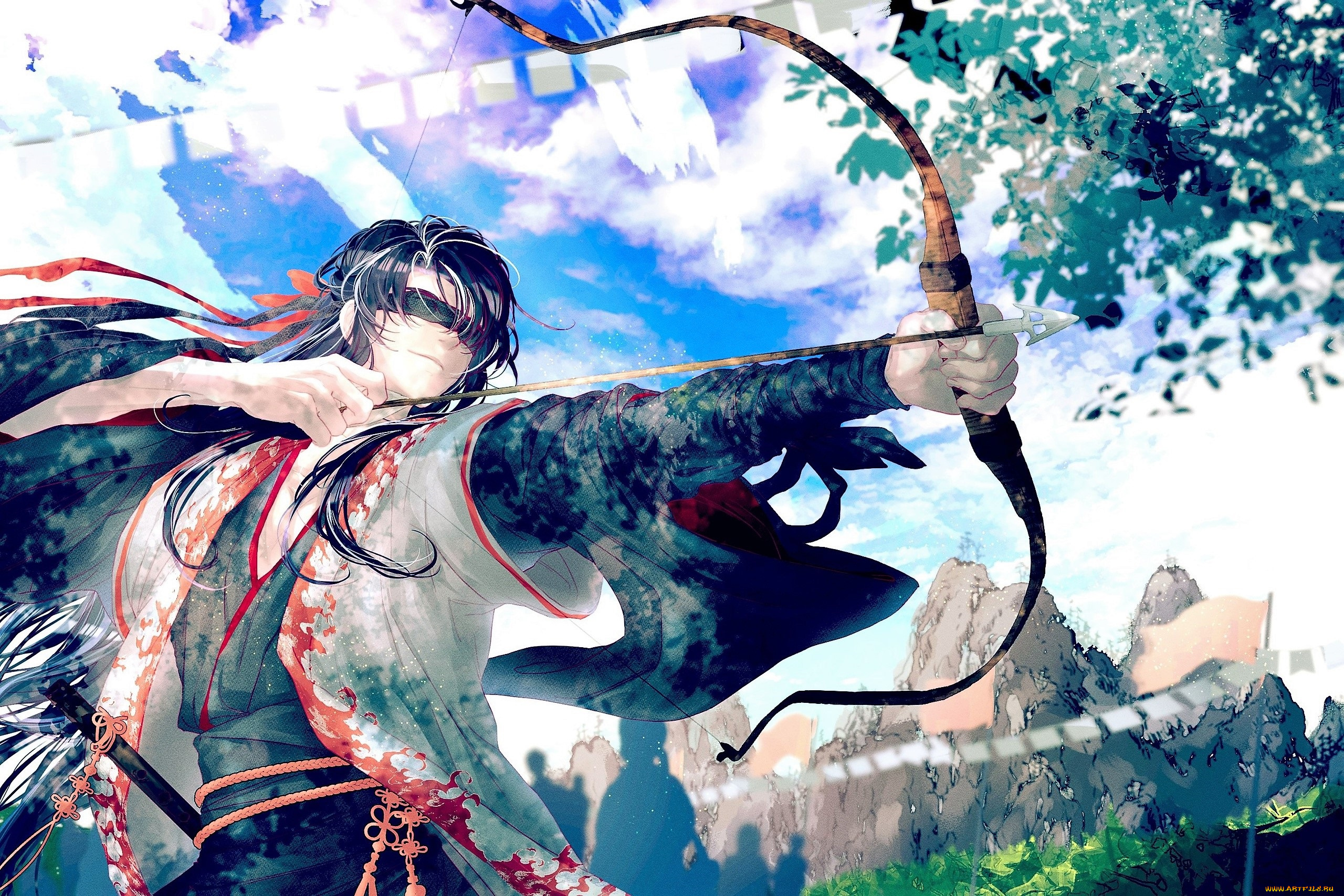 аниме, mo, dao, zu, shi, вэй, усянь, лук