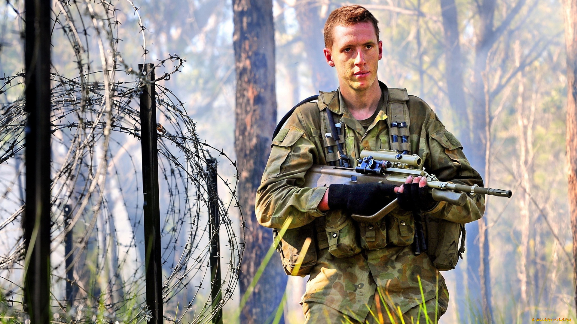 оружие, армия, спецназ, солдаты, автомат, бoeц, экипирoвка, лeс