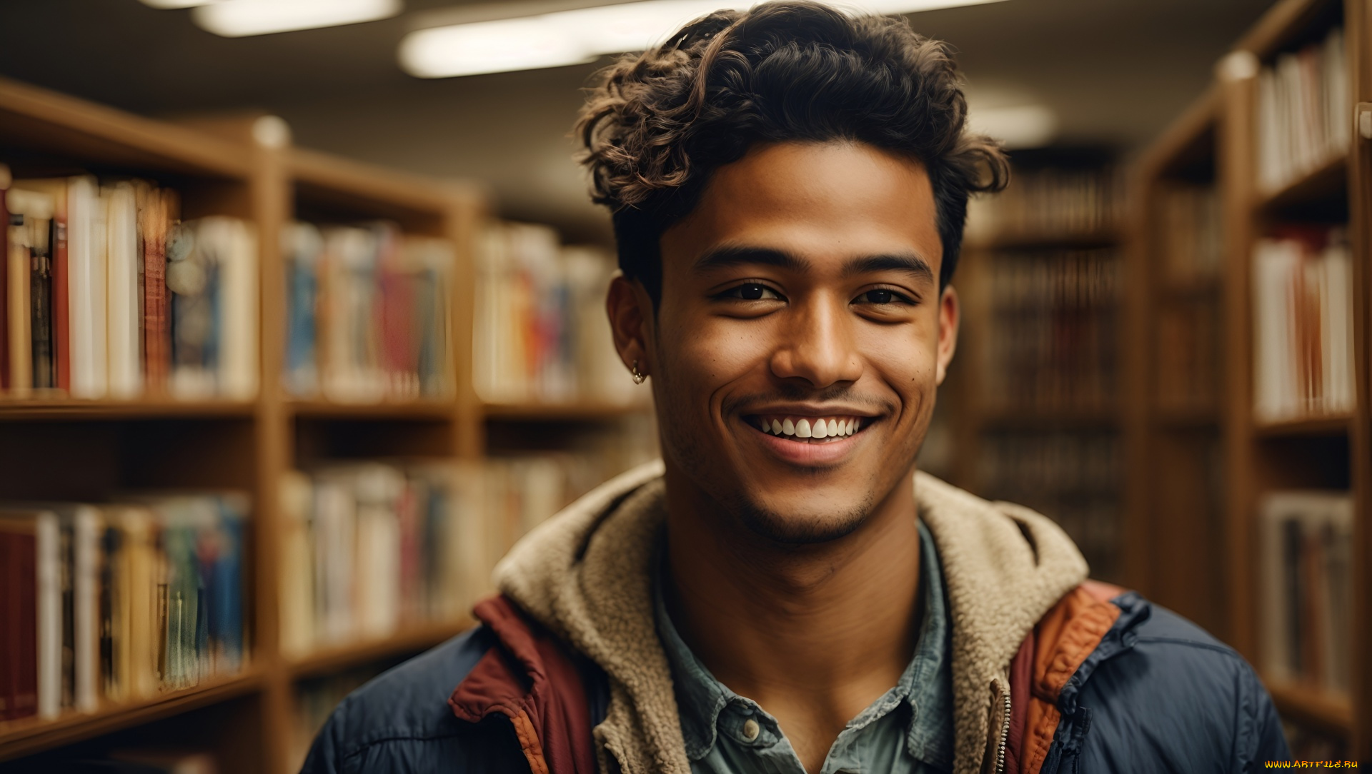 3д, графика, портрет, , portraits, студент, улыбка