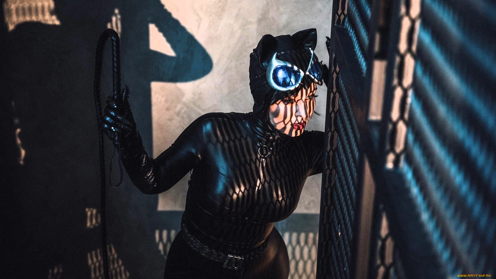 девушки, анна, шаховская, образ, косплей, наряд, костюм, решетка, тень, кнут